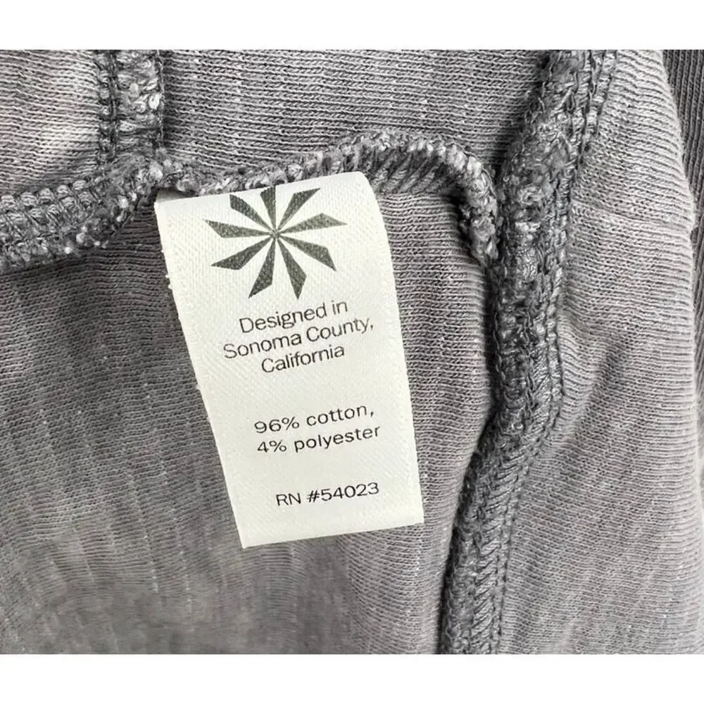 Athleta Women Small Silver Gray Eco Wash Long Sleeve Turtleneck Tunic
